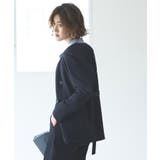 バッククロスケープダブルブレストジャケット＆ストレートパンツスーツ | RUIRUE BOUTIQUE | 詳細画像13 