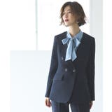 バッククロスケープダブルブレストジャケット＆ストレートパンツスーツ | RUIRUE BOUTIQUE | 詳細画像14 