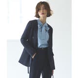 バッククロスケープダブルブレストジャケット＆ストレートパンツスーツ | RUIRUE BOUTIQUE | 詳細画像15 