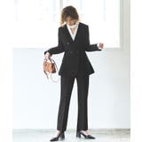 バッククロスケープダブルブレストジャケット＆ストレートパンツスーツ | RUIRUE BOUTIQUE | 詳細画像7 