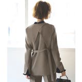 バッククロスケープダブルブレストジャケット＆ストレートパンツスーツ | RUIRUE BOUTIQUE | 詳細画像8 