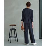 タックペプラムノーカラージャケット＆ワンタックパンツスーツ | RUIRUE BOUTIQUE | 詳細画像10 
