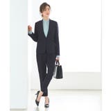 Cセット/ダークネイビー(2NE) | 選べる4タイプ洗えるベーシックビジネススーツパンツセット | RUIRUE BOUTIQUE