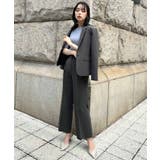 Bセット/ダークグレー(3DGY) | 選べる4タイプ洗えるベーシックビジネススーツパンツセット | RUIRUE BOUTIQUE