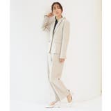 Bセット/ライトグレージュ(3WH) | 選べる4タイプ洗えるベーシックビジネススーツパンツセット | RUIRUE BOUTIQUE