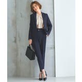 Aセット/ダークネイビー(NE) | 選べる4タイプ洗えるベーシックビジネススーツパンツセット | RUIRUE BOUTIQUE