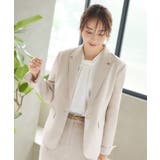 Aセット/ライトグレージュ(WH) | 選べる4タイプ洗えるベーシックビジネススーツパンツセット | RUIRUE BOUTIQUE