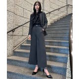 Bセット/ダークグレー(3DGY) | 選べる6タイプ洗えるスタイリッシュビジネススーツパンツセット | RUIRUE BOUTIQUE