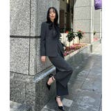 Eセット/ダークグレー(4DGY) | 選べる6タイプ洗えるスタイリッシュビジネススーツパンツセット | RUIRUE BOUTIQUE