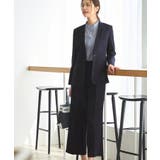 Eセット/ダークネイビー(4NE) | 選べる6タイプ洗えるスタイリッシュビジネススーツパンツセット | RUIRUE BOUTIQUE