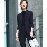 Cセット/ダークネイビー(5NE) | 選べる6タイプ洗えるスタイリッシュビジネススーツパンツセット | RUIRUE BOUTIQUE