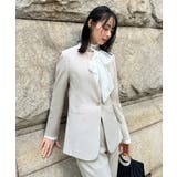Fセット/ライトグレージュ(6WH) | 選べる6タイプ洗えるスタイリッシュビジネススーツパンツセット | RUIRUE BOUTIQUE