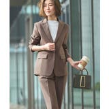 Aセット/モカブラウン(DBR) | 選べる6タイプ洗えるスタイリッシュビジネススーツパンツセット | RUIRUE BOUTIQUE