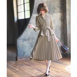 ラテ(PBR) | ドッキングプリーツワンピーススーツ | RUIRUE BOUTIQUE