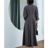 ウエストタック・バンドカラーロングワンピース | RUIRUE BOUTIQUE | 詳細画像5