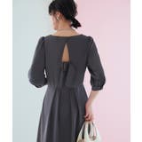 バックベルト・ウエストタック ロングワンピース | RUIRUE BOUTIQUE | 詳細画像2