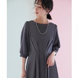 バックベルト・ウエストタック ロングワンピース | RUIRUE BOUTIQUE | 詳細画像4