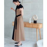 プリーツパネル・フレンチスリーブ ロングワンピース | RUIRUE BOUTIQUE | 詳細画像10
