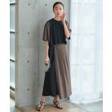 バイカラーシャツプリーツ半袖ワンピース | RUIRUE BOUTIQUE | 詳細画像10