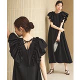 ショルダーフリルAラインリラクシーワンピース | RUIRUE BOUTIQUE | 詳細画像1