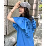 ショルダーフリルAラインリラクシーワンピース | RUIRUE BOUTIQUE | 詳細画像15