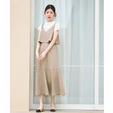 Vネック・フレアジャンパースカート(ベルト付き) | RUIRUE BOUTIQUE | 詳細画像4