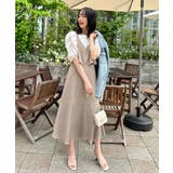 Vネック・フレアジャンパースカート(ベルト付き) | RUIRUE BOUTIQUE | 詳細画像9
