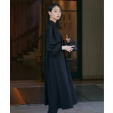 【ストレッチ/2way】袖配色オープンショルダーフレアワンピース | RUIRUE BOUTIQUE | 詳細画像12 