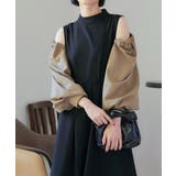【ストレッチ/2way】袖配色オープンショルダーフレアワンピース | RUIRUE BOUTIQUE | 詳細画像17 