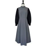 【ストレッチ/2way】袖配色オープンショルダーフレアワンピース | RUIRUE BOUTIQUE | 詳細画像18 