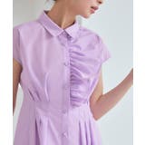 ワンサイドフリルフレンチスリーブシャツワンピース | RUIRUE BOUTIQUE | 詳細画像17