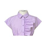 ワンサイドフリルフレンチスリーブシャツワンピース | RUIRUE BOUTIQUE | 詳細画像26