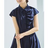 ワンサイドフリルフレンチスリーブシャツワンピース | RUIRUE BOUTIQUE | 詳細画像8