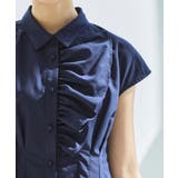 ワンサイドフリルフレンチスリーブシャツワンピース | RUIRUE BOUTIQUE | 詳細画像9