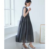 襟付きシアージャカードギャザーフレアワンピース | RUIRUE BOUTIQUE | 詳細画像15