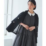 襟付きシアージャカードギャザーフレアワンピース | RUIRUE BOUTIQUE | 詳細画像17