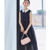 襟付きシアージャカードギャザーフレアワンピース | RUIRUE BOUTIQUE | 詳細画像7