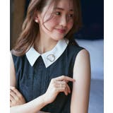 襟付きシアージャカードギャザーフレアワンピース | RUIRUE BOUTIQUE | 詳細画像8