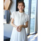 スタンドカラーレースシャツワンピース | RUIRUE BOUTIQUE | 詳細画像1