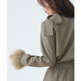 【2way/洗える】ファーカフス ボウタイトップス＆ナロースカート | RUIRUE BOUTIQUE | 詳細画像4 