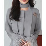 【2way/洗える】ファーカフス ボウタイトップス＆ナロースカート | RUIRUE BOUTIQUE | 詳細画像9 