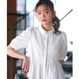 レース切り替えフレアシャツワンピース | RUIRUE BOUTIQUE | 詳細画像10 