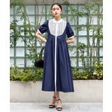 レース切り替えフレアシャツワンピース | RUIRUE BOUTIQUE | 詳細画像5 