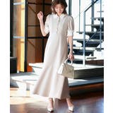 アイボリー(WH) | バイカラークラシックワンピース | RUIRUE BOUTIQUE