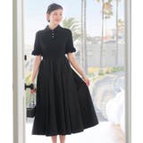 【洗える】ビジューボタン・フレア ポロワンピース | RUIRUE BOUTIQUE | 詳細画像7 