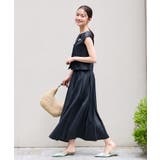 ネイビー(NE) | アシンメトリージレ＆ボックスプリーツスカート セットアップ | RUIRUE BOUTIQUE