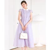ラベンダー(PPU) | シアージャカードフレアワンピース(CU1745) | RUIRUE BOUTIQUE