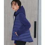 Aタイプ/ブルー(BU) | 選べるダンボールニット ライトダウンジャケット | RUIRUE BOUTIQUE