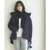 B/タフタ/ネイビー(NE) | ライトサーモキルティングウォームパデットコート | RUIRUE BOUTIQUE
