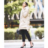 オフホワイト(BE) | ライトサーモレイヤードヘムフーディーパデットコート | RUIRUE BOUTIQUE